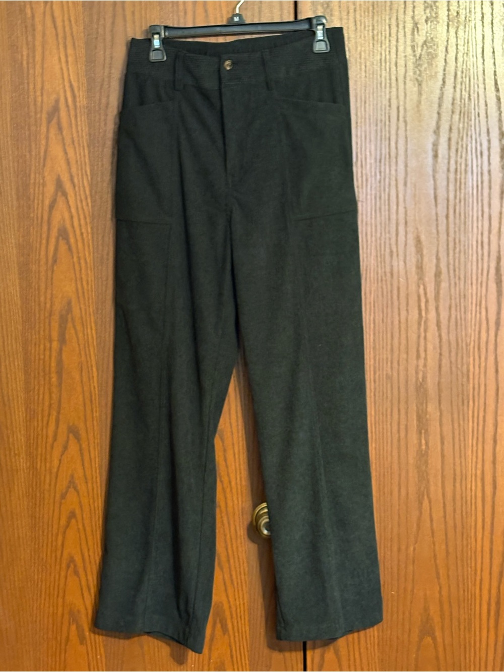 HALARA Women's Wide-Leg Corduroy Pants in Black size M - Picture 4 of 4